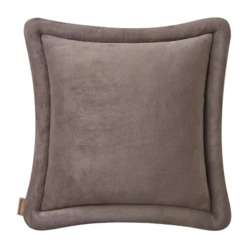 Bearpaw Mabel Coco Plush Square Throw Pillow