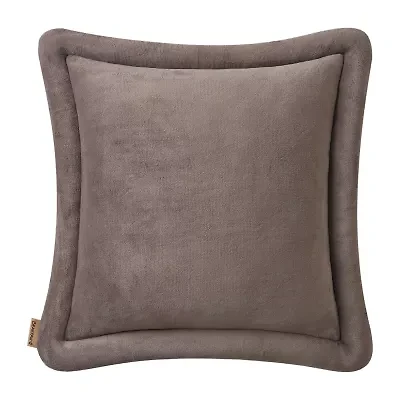 Bearpaw Mabel Coco Plush Square Throw Pillow