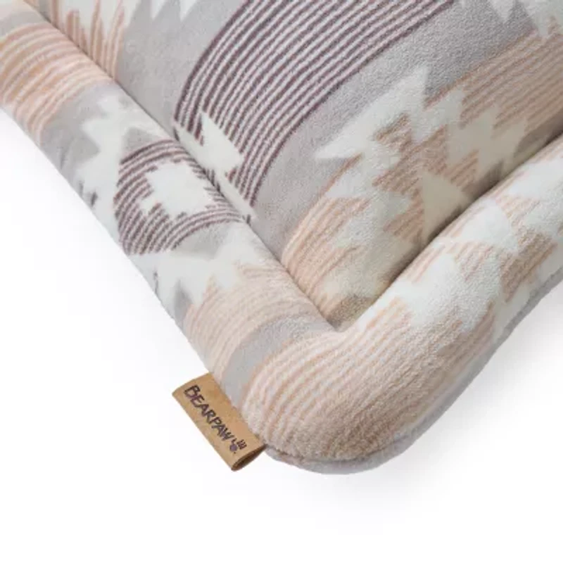 Bearpaw Mabel Coco Plush Square Throw Pillow
