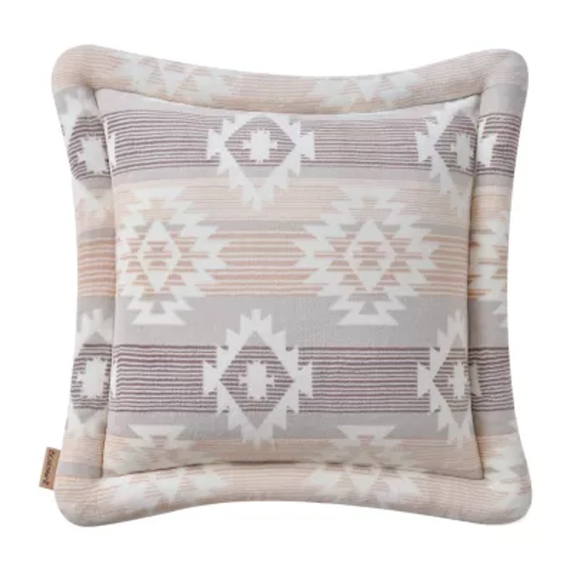 Bearpaw Mabel Coco Plush Square Throw Pillow