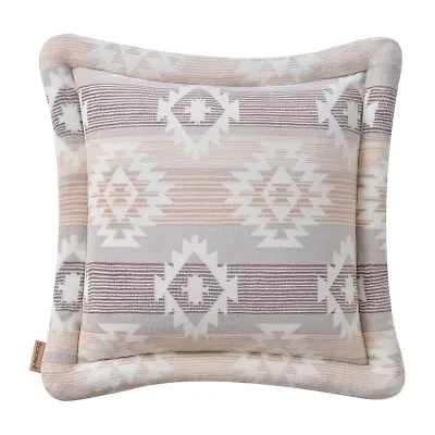 Bearpaw Mabel Coco Plush Square Throw Pillow