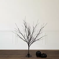 Northlight Pre-Lit Twig - Black - 39in - Warm White Led Lights Artificial Tree