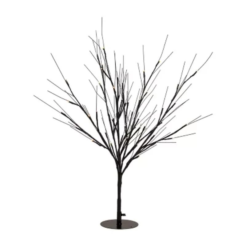 Northlight Pre-Lit Twig - Black - 39in - Warm White Led Lights Artificial Tree