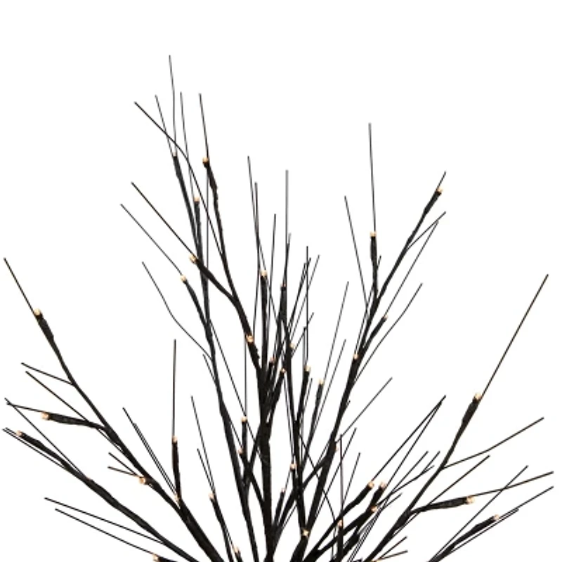 Northlight Pre-Lit Twig - Black - 39in - Warm White Led Lights Artificial Tree