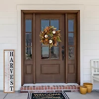 Northlight Pumpkins And Leaves Wreath