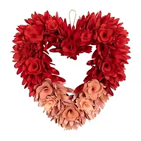 Northlight Vday Floral Wreath