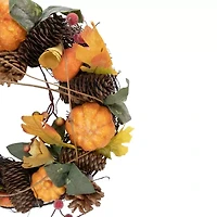 Northlight Pumpkin And Pinecone Wreath