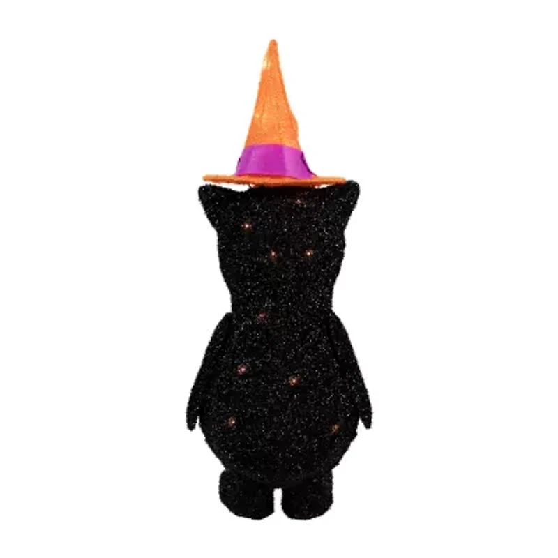Northlight Cat In Witch Hat Halloween Yard Art