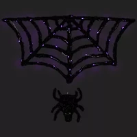 Northlight Spider And Web Halloween Yard Art