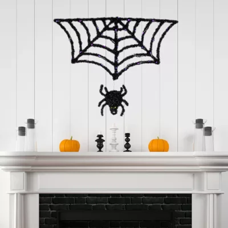 Northlight Spider And Web Halloween Yard Art