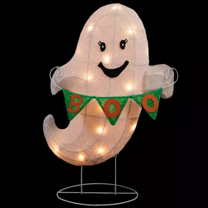 Northlight Ghost W/ Banne Halloween Yard Art