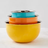 Infuse Stainless Steel 3-pc. Nesting Mixing Bowl Set