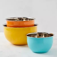Infuse Stainless Steel 3-pc. Nesting Mixing Bowl Set