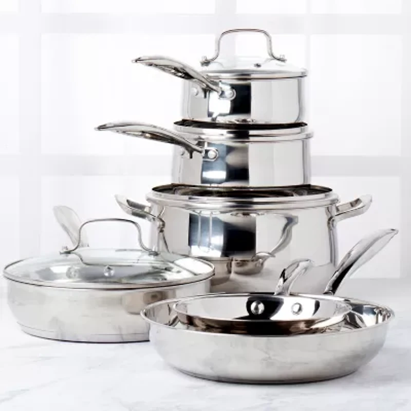 Denmark Stainless Steel 10-pc. Cookware Set