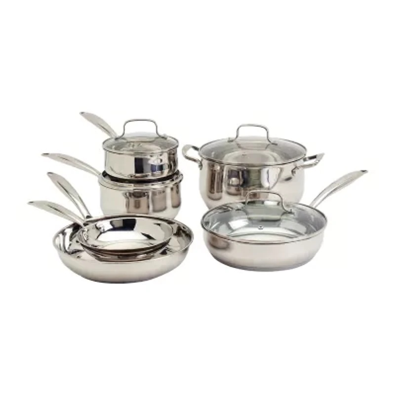 Denmark Stainless Steel 10-pc. Cookware Set