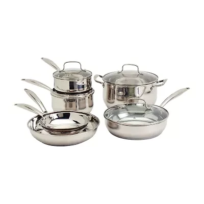 Denmark Stainless Steel 10-pc. Cookware Set