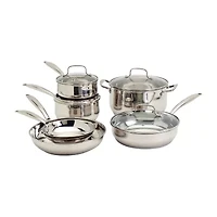 Denmark Stainless Steel 10-pc. Cookware Set