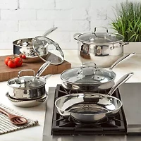 Denmark Stainless Steel 10-pc. Cookware Set