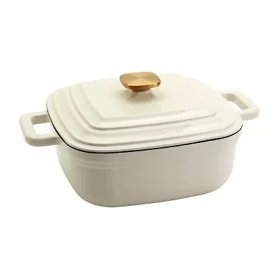 Smith & Clark Cast Iron 4-qt. Square Dutch Oven