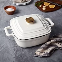 Smith & Clark Cast Iron 4-qt. Square Dutch Oven