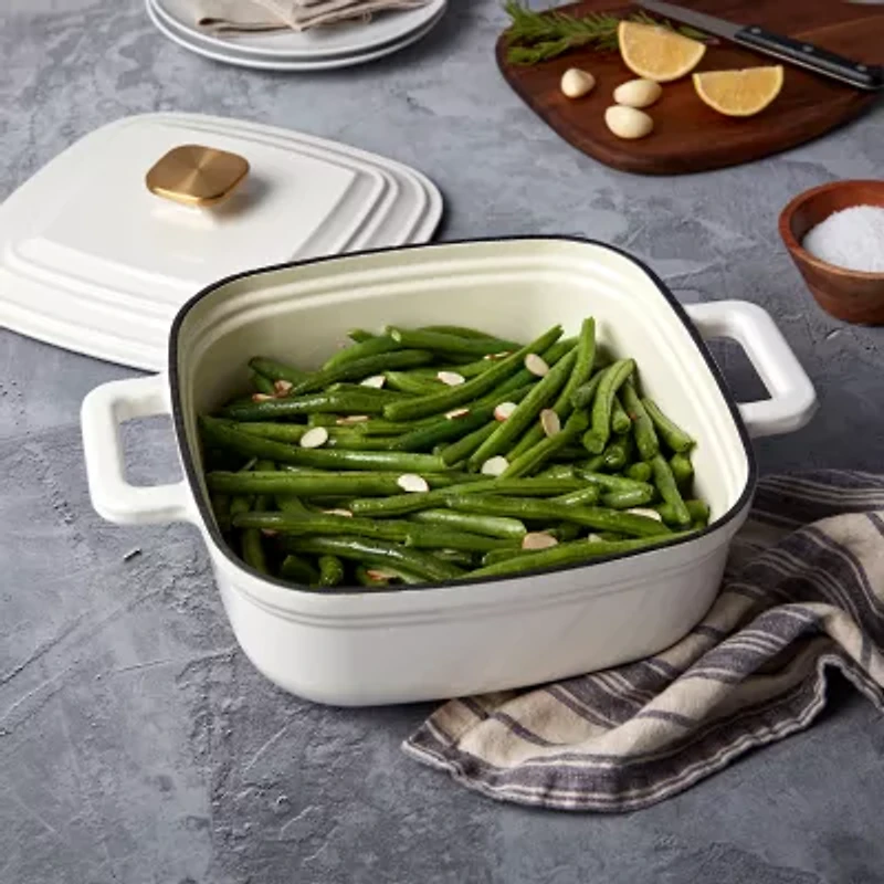 Smith & Clark Cast Iron 4-qt. Square Dutch Oven