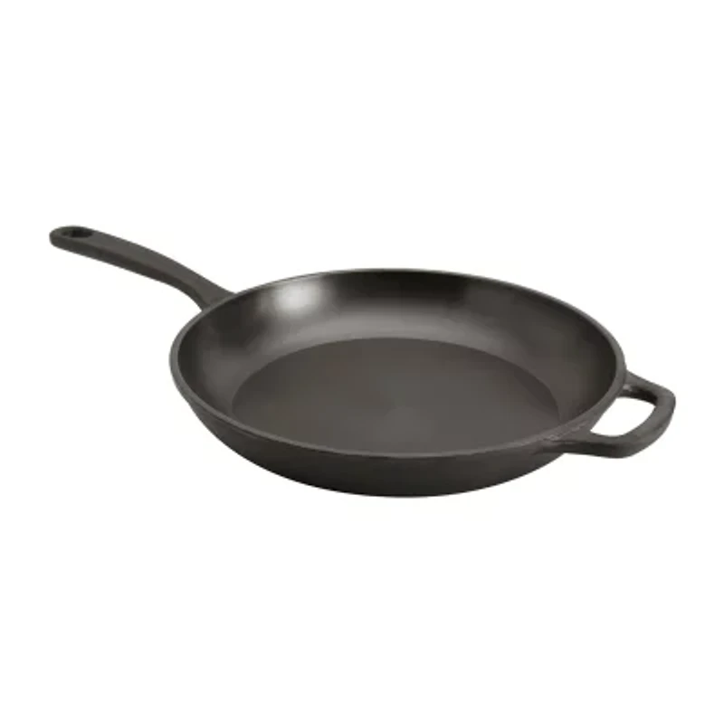 Smith & Clark Pre-Seasoned Cast Iron 12" Skillet with Assist Handle