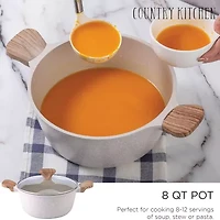 Country Kitchen 6-pc. Durable Non-Stick Speckled Cookware Set