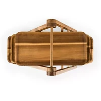Picnic Time Wood Tiered Server