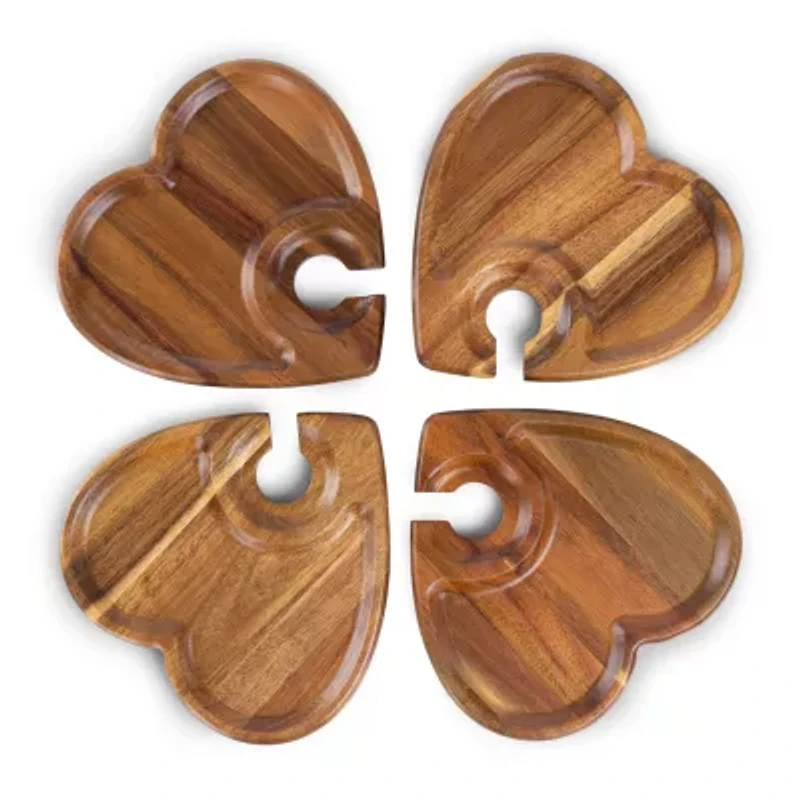 Picnic Time Wood Appetizer Plate