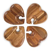 Picnic Time Wood Appetizer Plate
