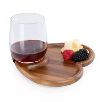 Picnic Time Wood Appetizer Plate