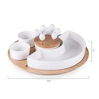 Picnic Time Wood Serving Set