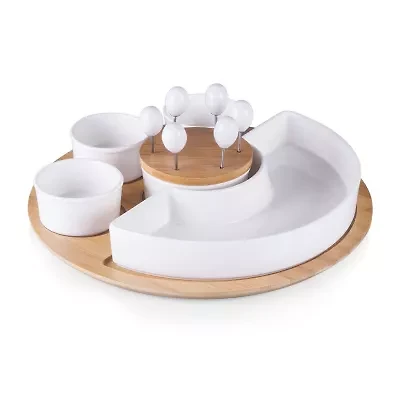 Picnic Time Wood Serving Set