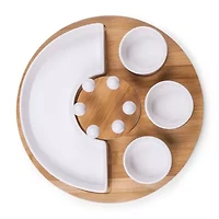 Picnic Time Wood Serving Set