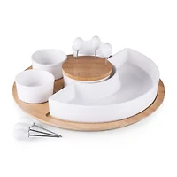 Picnic Time Wood Serving Set