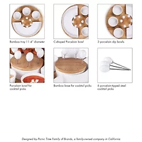 Picnic Time Wood Serving Set