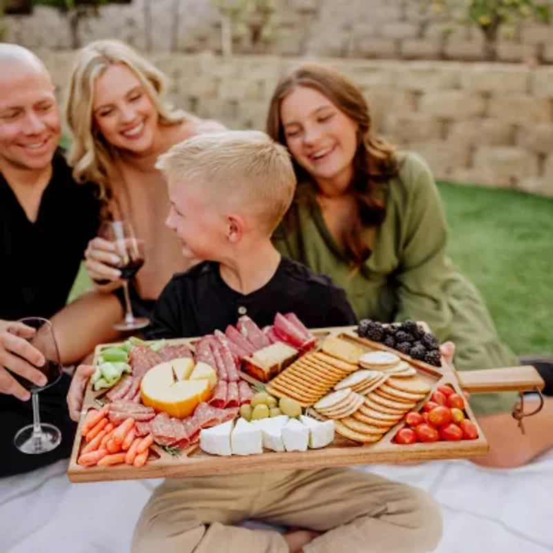 Picnic Time 4-pc. Wood Serving Tray