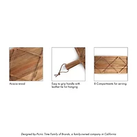 Picnic Time 4-pc. Wood Serving Tray