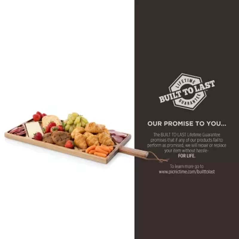 Picnic Time 4-pc. Wood Serving Tray