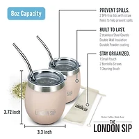 London Sip 8-oz. Yerba Mate Cup Set