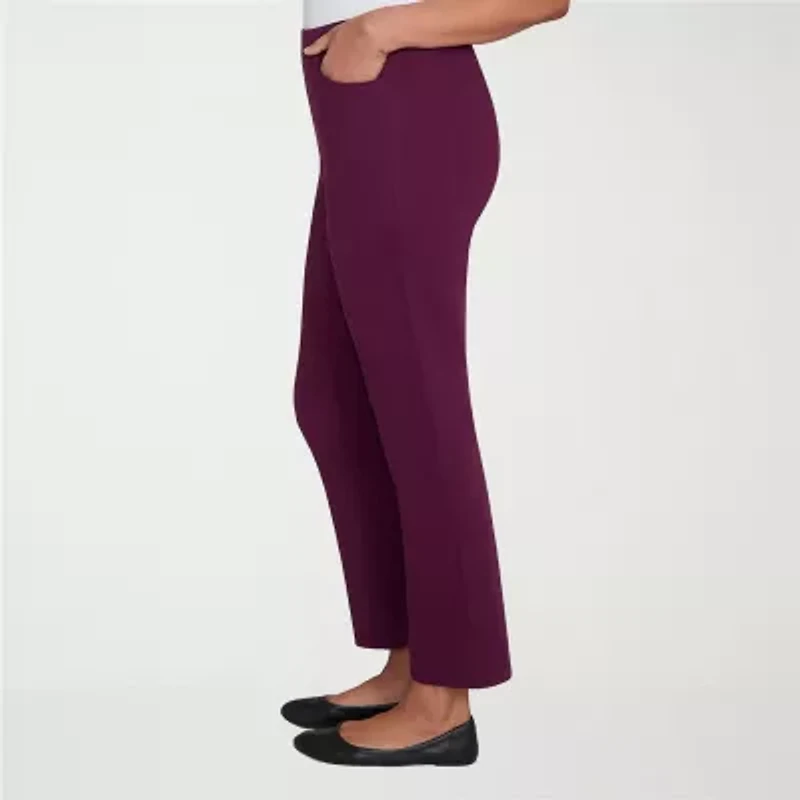 Alfred Dunner Urban Legend Womens Straight Pull-On Pant