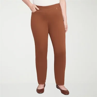Alfred Dunner Mount Laurel Womens Straight Pull-On Pant