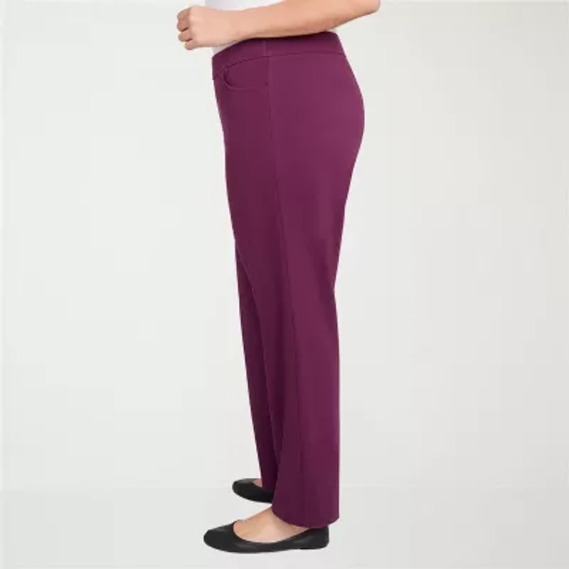 Alfred Dunner Urban Legend Womens Straight Pull-On Pant