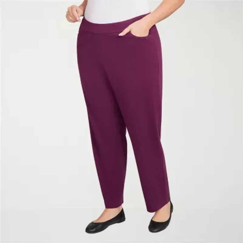 Alfred Dunner Urban Legend Womens Straight Pull-On Pant