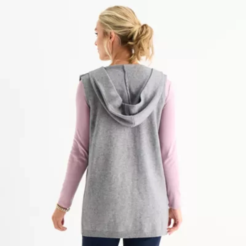 Liz Claiborne Knit Womens Sleeveless Vest