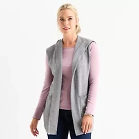 Liz Claiborne Knit Womens Sleeveless Vest