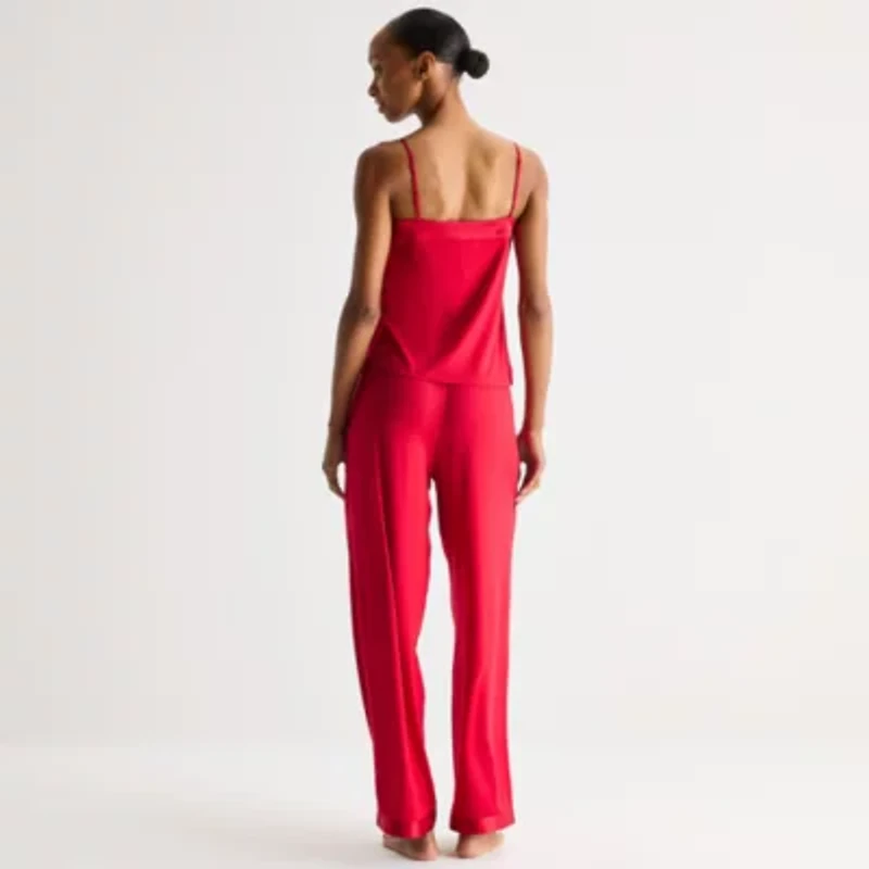 Ambrielle Womens V-Neck Sleeveless 2-pc. Pajama Sets