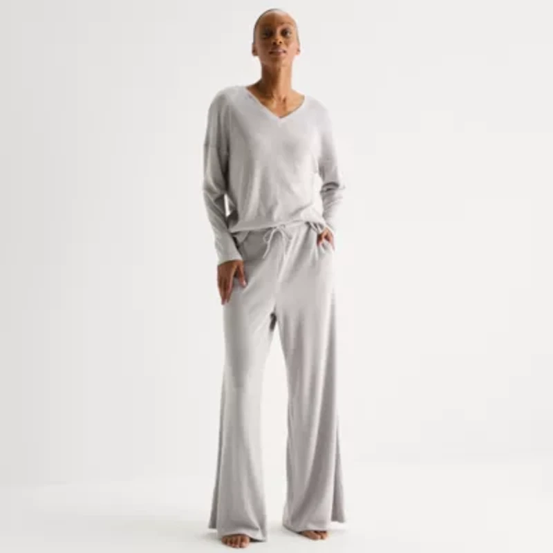 Ambrielle Womens Rib Pajama Pants
