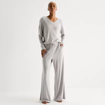 Ambrielle Womens Rib Pajama Pants