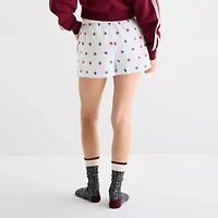 Arizona Body Womens Flannel Juniors Pajama Shorts